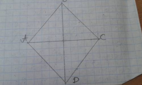 Постройте ромб с диагоналями 6 сантиметров и 5 сантиметров
