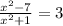 \frac{x^2-7}{x^2+1}=3