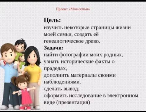 Как сделать проект на тему семья слов 3класс язык?