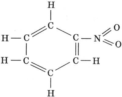 Составьте структурную формулу вещества нитробензол