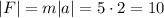 |F| = m|a| = 5\cdot2 = 10