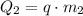 Q_2=q\cdot m_2