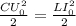 \frac{CU_0^2}{2} = \frac{LI_0^2}{2}