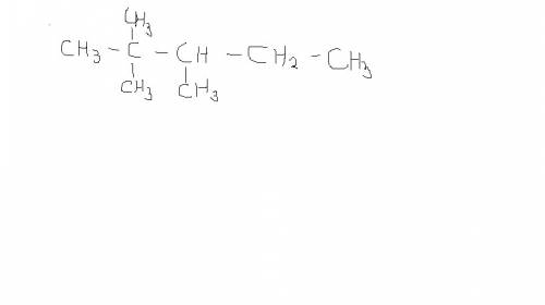 Написать структурную формулу 2,2,3 триметилпентана