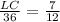 \frac{LC}{36}= \frac{7}{12}