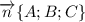 \overrightarrow{n}\{A;B;C\}