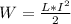 W= \frac{L* I^{2}}{2}