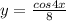 y= \frac{cos4x}{8}