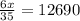 \frac{6x}{35} =12690