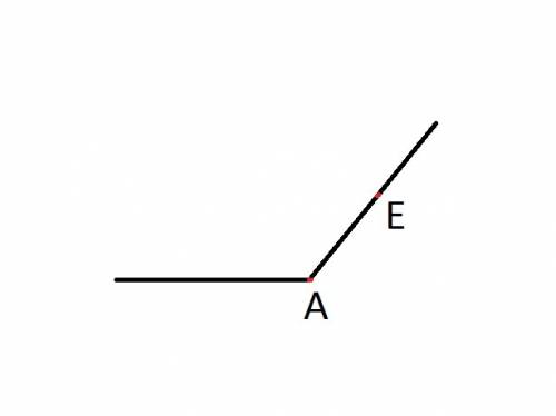 Построй тупой угол с вершиной в точке а так чтобы одна сторона проходила через точку е
