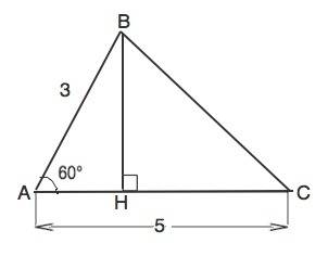 Вычисли третью сторону треугольника, если две его стороны соответственно равны 3 см и 5 см, а угол м