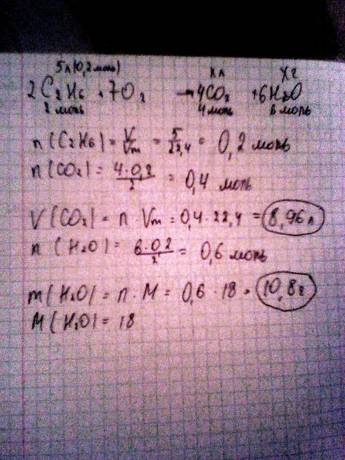 При сгорании газа этилена обьёмом 5л. (н.у) образуются углекислый газ и вода. вычислите какую массу