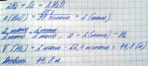 Какой объем водорода потребуется для получения 36г воды? рассчитайте массу 0,224 л. сероводорода (h2