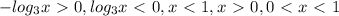 -log_{3}x\ \textgreater \ 0, log_{3}x\ \textless \ 0, x\ \textless \ 1, x\ \textgreater \ 0, 0\ \textless \ x\ \textless \ 1&#10;