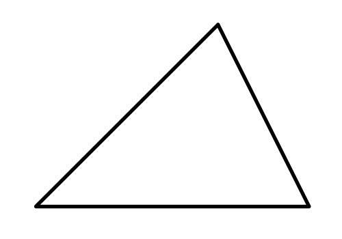 Начертить острый треугольник и разбить его на три треугольника