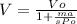 V= \frac{Vo}{1+ \frac{ma}{sPo} }