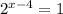 2^{x-4}=1