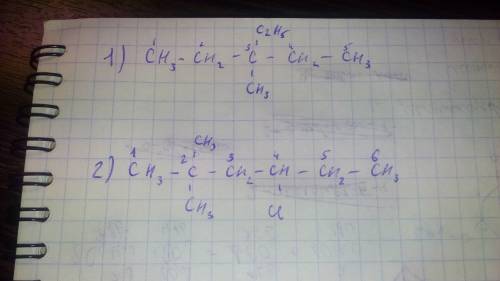 Органическая можно формулу 3-етил,3-метилпентан 2,2-диметил-4 хлоргексан и постарайтесь объяснить ка