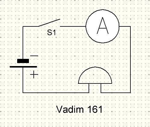 Изобразить схему электрической цепи состоящей из гальванического элемента ключа электрического звонк