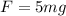 F=5mg