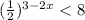 (\frac{1}{2})^{3-2x}