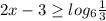 2x-3 \geq log_{6} \frac{1}{3}