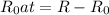 R_{0}at=R- R_{0}