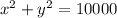 x^{2} + y^2 = 10000