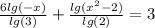 \frac{6lg(-x)}{lg(3)} +\frac{lg(x^2-2)}{lg(2)} =3