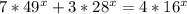 7*49^x+3*28^x=4*16^x