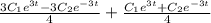 \frac{3C_1e^{3t }-3C_2e^{-3t } }{4} + \frac{C_1e^{3t }+C_2e^{-3t }}{4}