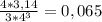 \frac{4*3,14}{3* 4^{3} } =0,065