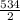 \frac{534}{2}