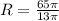 R= \frac{65\pi}{13 \pi }