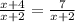 \frac{x+4}{x+2} = \frac{7}{x+2}