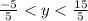 \frac{-5}{5}