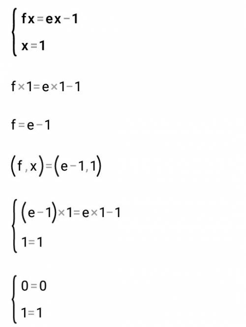 Написать уравнение касательной к графику функции f(x)=e^x-1 в точке с абсциссой x0=1