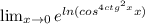 \lim_{x \to 0} e^{ln(cos^{4ctg^{2}x}x)}