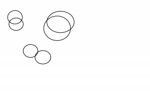 Начертите две пересекающиеся окружности(o,r) и (o1,r1).сколько точек пересечения могут быть? могут л
