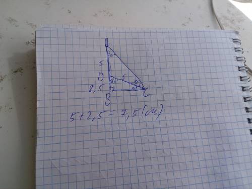 Втреугольнике авс известно,что угол в=90 градусов,угол авс=60 градусов,отрезок сд-биссектриса треуго