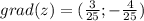 grad(z)=(\frac{3}{25};-\frac{4}{25})