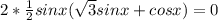 2* \frac{1}{2} sinx(\sqrt{3} sinx+cosx)=0