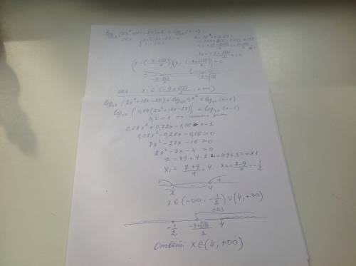 Решить ! log0,8(log6((x^2+4)/(x+< 0 log0,2(2x^2+18x-29)+2< =log0,2(x-1)