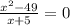 \frac{x^2-49}{x+5} = 0