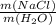 \frac{m(NaCl)}{m(H_{2}O) }