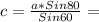 c= \frac{a*Sin80}{Sin60}=