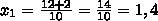 Решите уравнение 5x^2-12x+7=0 с объяснением