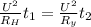 \frac{U^2}{R_H}t_1= \frac{U^2}{R_y}t_2