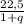 \frac{22,5}{1+q}