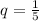 q = \frac{1}{5}